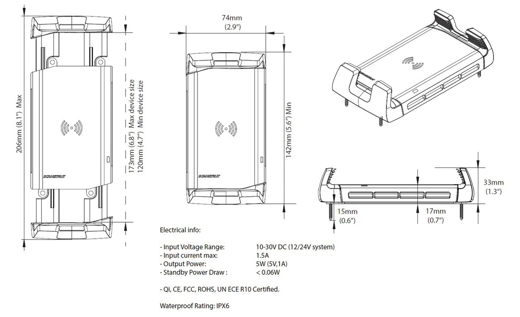 ROKK ACTIVE WIRELESS LATAUSTELAKKA 10W