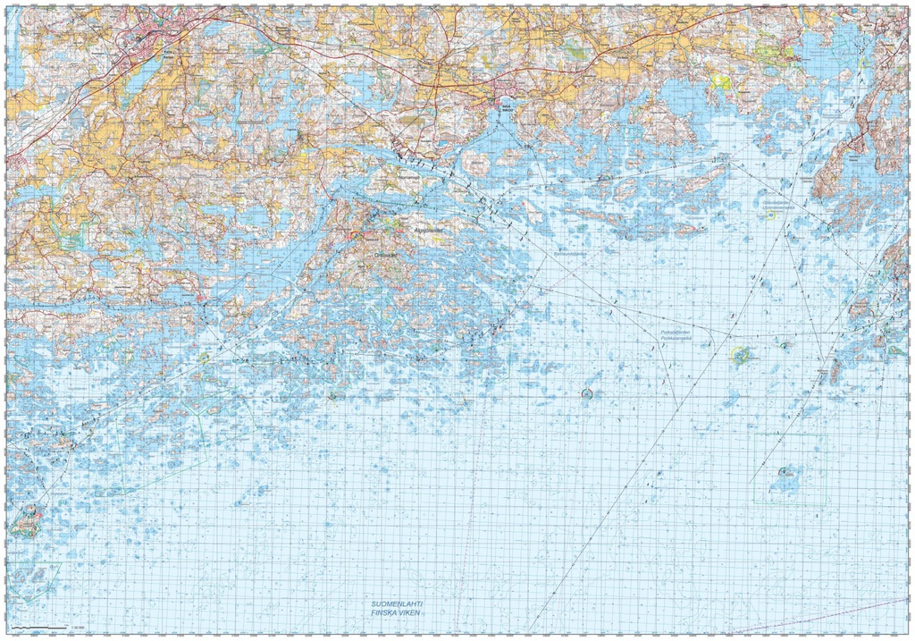 Helsinki Porkkala Jussarö, veneilykartta 1:50000