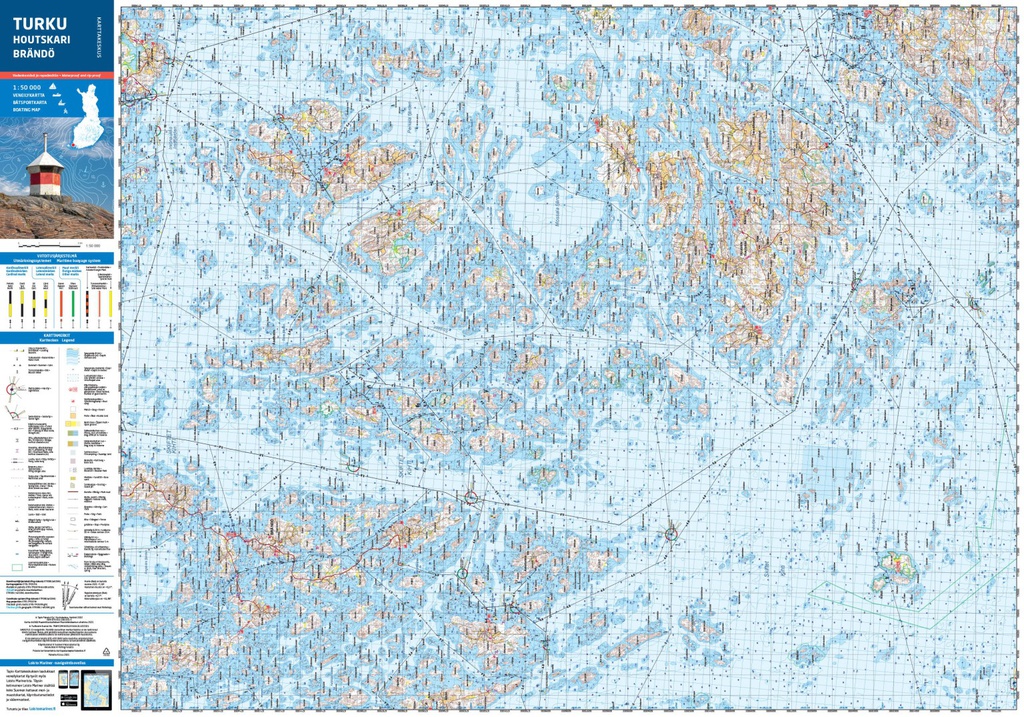 Turku Houtskari Brändö, veneilykartta 1:50000
