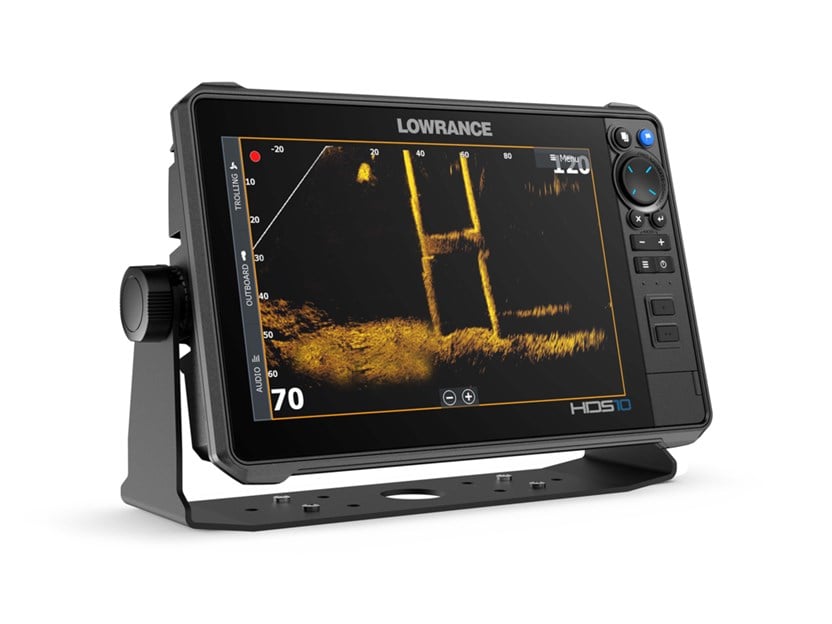 Lowrance HDS PRO 10" IPS kosketusnäyttö, Dual Chirp, DS 700/1225kHz, SS 455/1075kHz. Ilman anturia