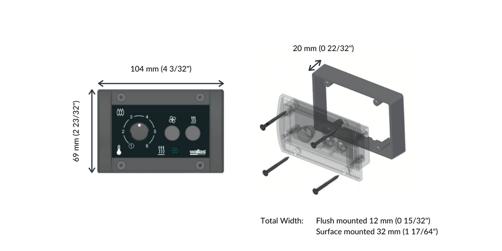 Wallas 22GB Green Boost Diesellämmitin 2,2 kW