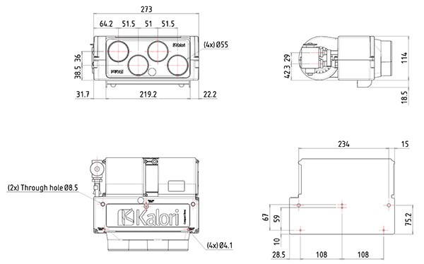 Kalori Compact EVO2 G, 5,2Kw 24V  kennopuhallin