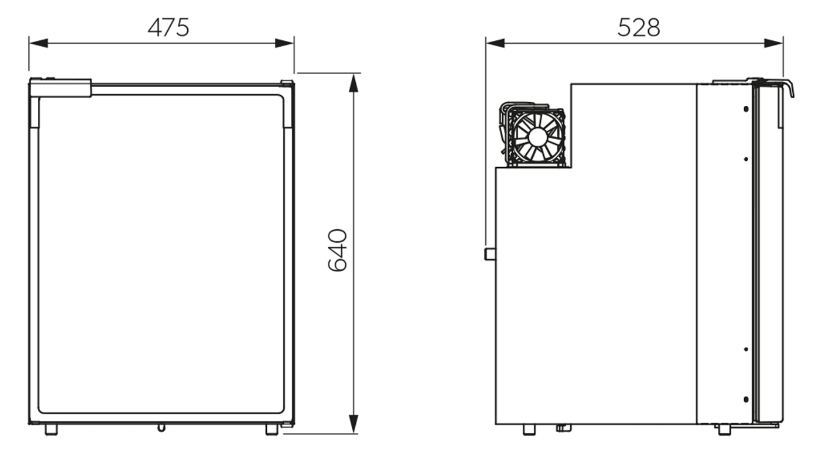 Dometic CRE 80 jääkaappi 12/24V