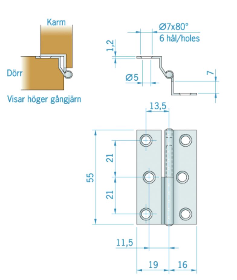 Nostosarana vasen 55x35mm