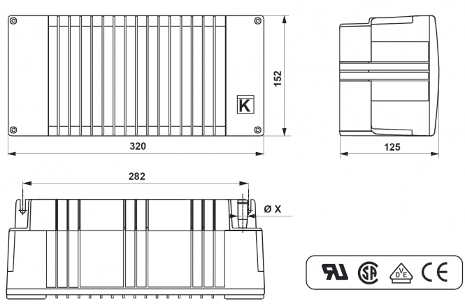 Kalori Silencio, 5,5Kw 12V kennopuhallin 22mm  letkuille