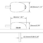 Scanstrut Deckseal  horizontal kaapeliläpivienti 6-10mm musta