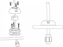 Scanstrut deckseal DS40 kaapeliläpivienti musta, 12-15mm / Ø 40mmhttps://www.scanstrut.com/file/image/large/upload/Cable_Seals/DS16-P-BLK/Cable_Seal_Drawing_2.png