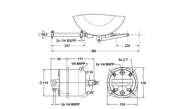 L&S Hydrauliohjauspaketti LS 32 HB  