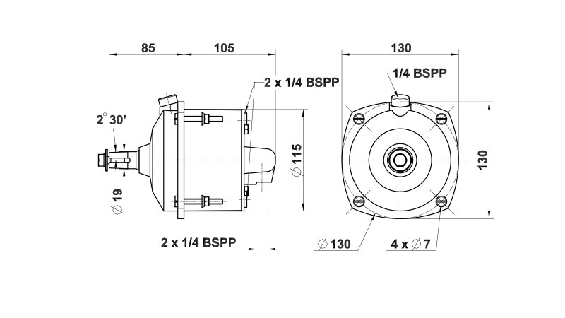 L&S Hydrauliohjauspumppu 35 CT HB takaiskuventtiilillä  