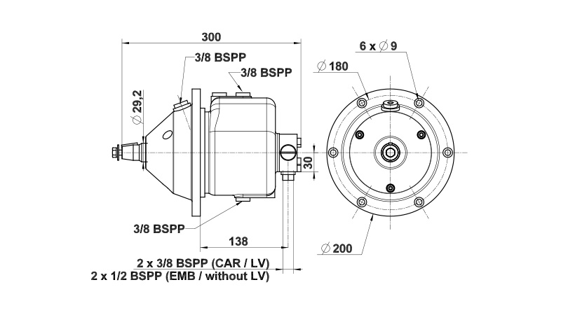 L&S Hydrauliohjauspumppu 60 CT takaiskuventtiilillä – 8°  