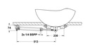 L&S Hydrauliohjaussylinteri 28 ST HBR