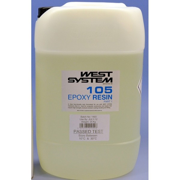 West System 105C epoksi resin 25Kg astia