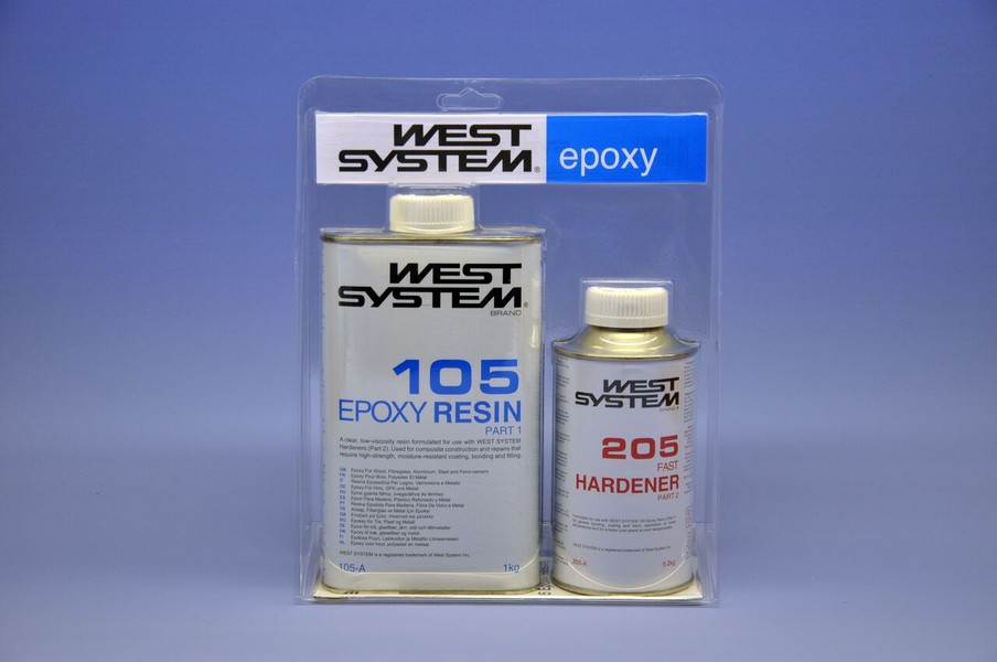 West System A105/205 nopea epoksipakkaus 1,2Kg