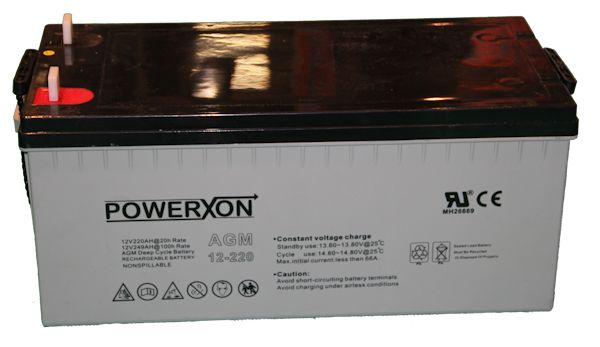 PowerXon AGM-akku 250Ah 100h