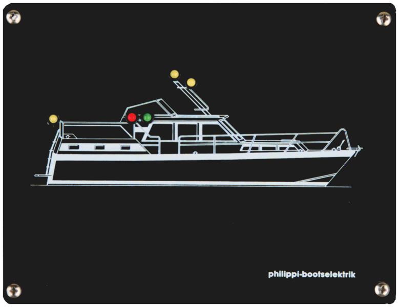 Philippi 100 POS -MY kulkuvalojen moduli POS6 moottorivene