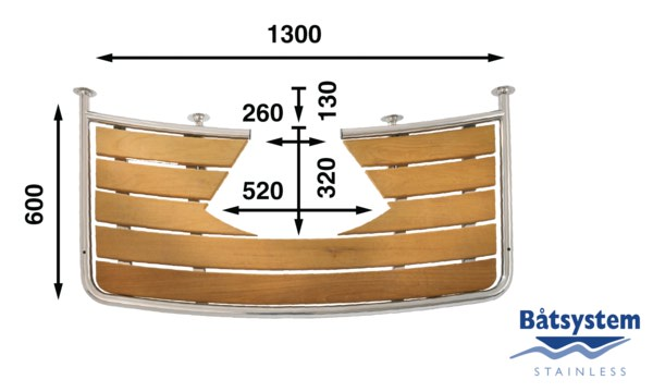 Båtsystem PR1306030 uimataso 1300X600 MM