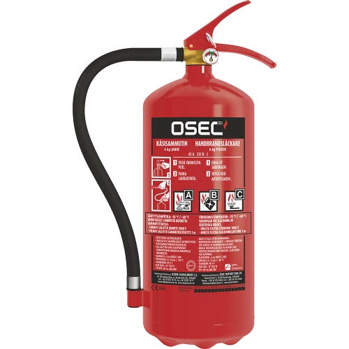 OSEC Jauhesammutin 6kg 55A/233B/C