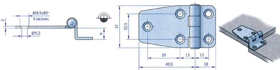 Luukkusarana 63 x 32mm