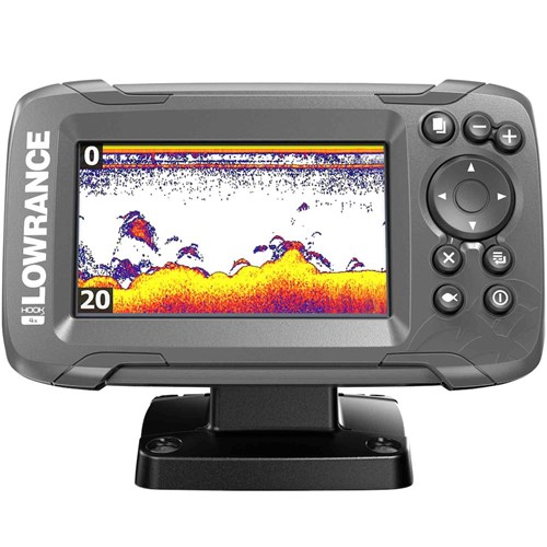 Lowrance HOOK2 4x kaikuluotain Bullet skimmer- kaikuanturilla