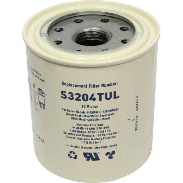 RACOR 445MAM polttoainesuodatin S3204TUL 10µM