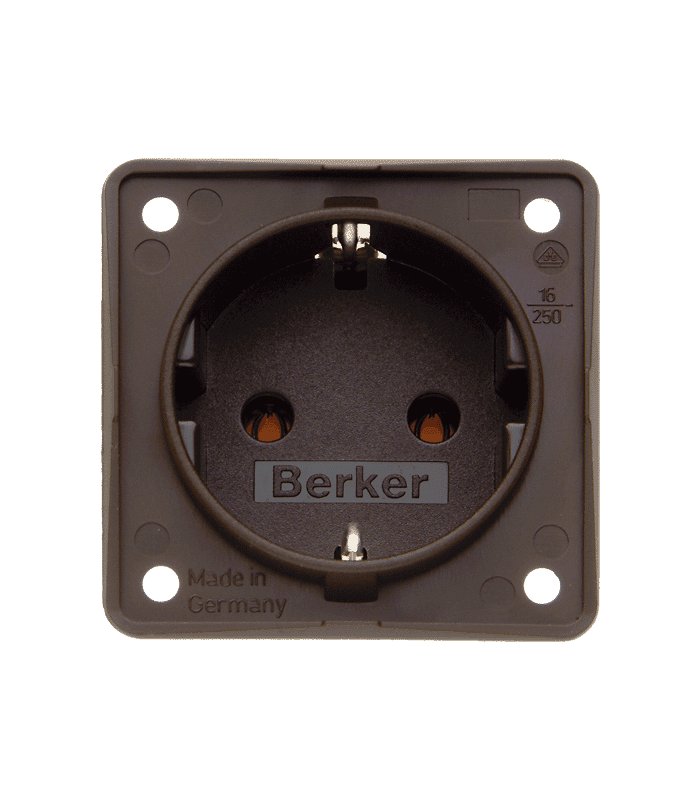 Berkert ND 230 Schuko pistorasia, ruskea