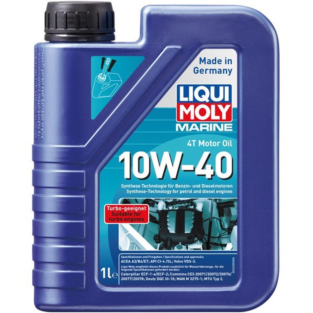 Liqui Moly Marine 4-tahtimoottoriöljy, 10W-40, 1L