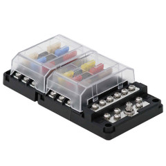 RT Fuse Block 12 Pos w/Ground & LED Indication