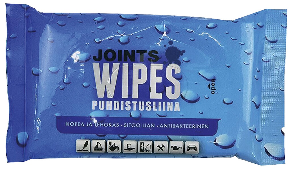 JOINTS WIPES 20kpl puhdistusliina