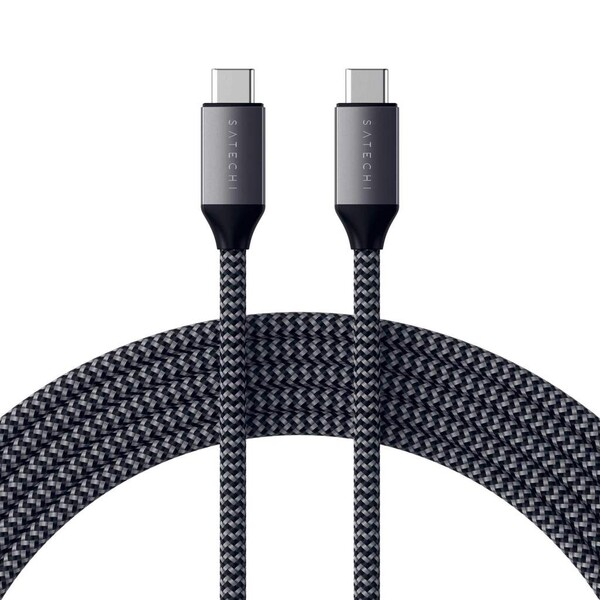 Philippi USB C - USB C latausjohto 1m. Palmikoitu lasikuituvahvistettu