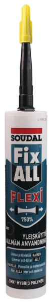 Soudal Fix All 290ml Flexi, Valkoinen erittäin joustava liimamassa