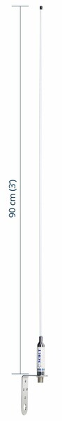 Scout KM-30F 3 db AIS taajuuksille sopiva lasikuituantenni 0,9 m pitkä