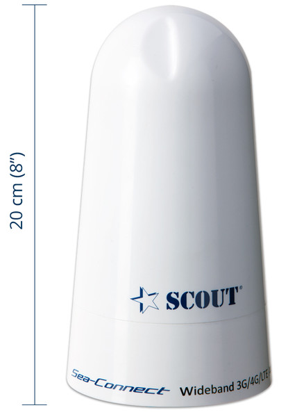 Scout Sea Connect 4 dBi laajakaista 3G/4G/LTE antenni 11 cm halkaisija