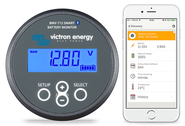 Victron Energy akkumonitori BMV712 Smart kahdelle akulle, Bluetooth