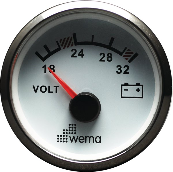 WEMA Volttimittari 24 V analoginen