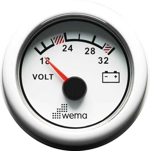 WEMA Volttimittari 24V analoginen