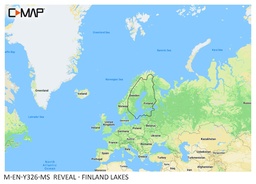 [M-EN-Y326-MS] C-map Reveal Merikartta Y326 Suomen Sisävedet