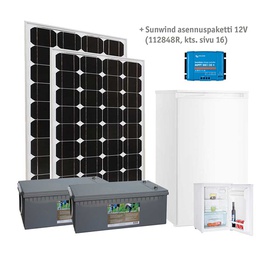 [112818R] Aurinkoenergiapaketti COOL 270W, aurinkovoimala jääkaapilla