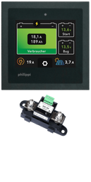 [71004210] Philippi BLM2 NMEA 2000 Akkumonitori 3,5 tuuman väritäytöllä. Sis. Shuntin