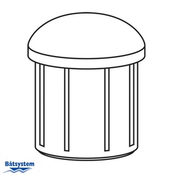 [9519037596] Båtsystem P1018 Päätytulppa 32mm putkelle