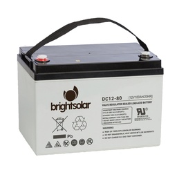 [102423982] BrightSolar DC12-80Ah huoltovapaa AGM caravan akku