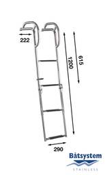 [9519037485] Båtsystem BU80P-4 keulatikas kädensijalla 1200 MM