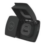 [9514601135] Scanstrut Flip Pro Duo USB-A/C +12V pistoke