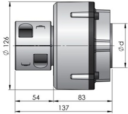 [COMFL1325] Vetus Joustokytkin Combiflex 13, Ø 25 mm:n akselille