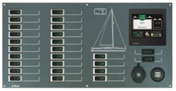 [20022440] Philippi sähkötaulu STV 244 24kpl 10A sulaketta, BTM monitori ja USB latauspistokkeet