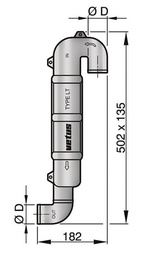 [WLOCKLT60] VETUS joutsenkaula LT60 Ø 60 mm