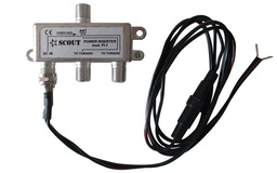 [PF AC AMP02] Scout PI-1 12V virta injektori TV-anteneille 2 ulostuloa