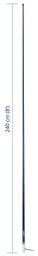 [PF AN NVHF00008] Scout KS-42 Blue Line 3 db VHF lasikuituantenni 2,4 m pitkä - sininen