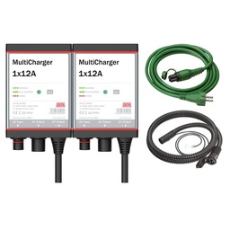 [706253] Defa Multicharger akkulaturisarja 2x12A 12V, liitäntäsarja ja 5m syöttökaapeli