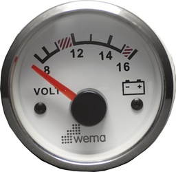 [9514700328] WEMA Volttimittari 12V valkoinen 110634